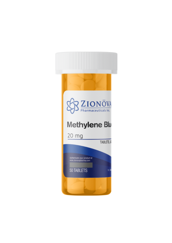 Methylene Orange Supplement Bottle, Front View